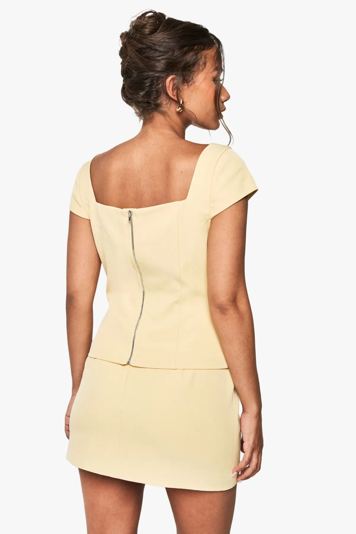 boohoo Mini Jupe à Détail de Bouton Latéral<Femme Jupes|Jupes