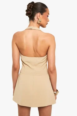 Mini-jupe à détail de poche tissée