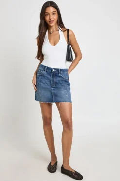 Mini-jupe À Détails De Coutures