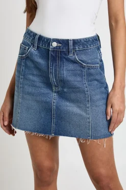 Mini-jupe À Détails De Coutures