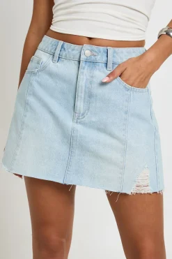 Mini-jupe À Détails De Coutures