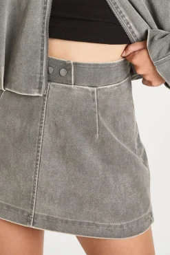 boohoo Mini-jupe Effet Daim Vintage<Femme Ensembles