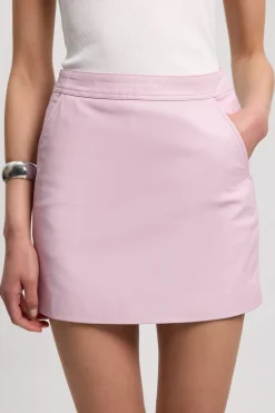 Mini-jupe en Cuir