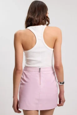 Mini-jupe en Cuir