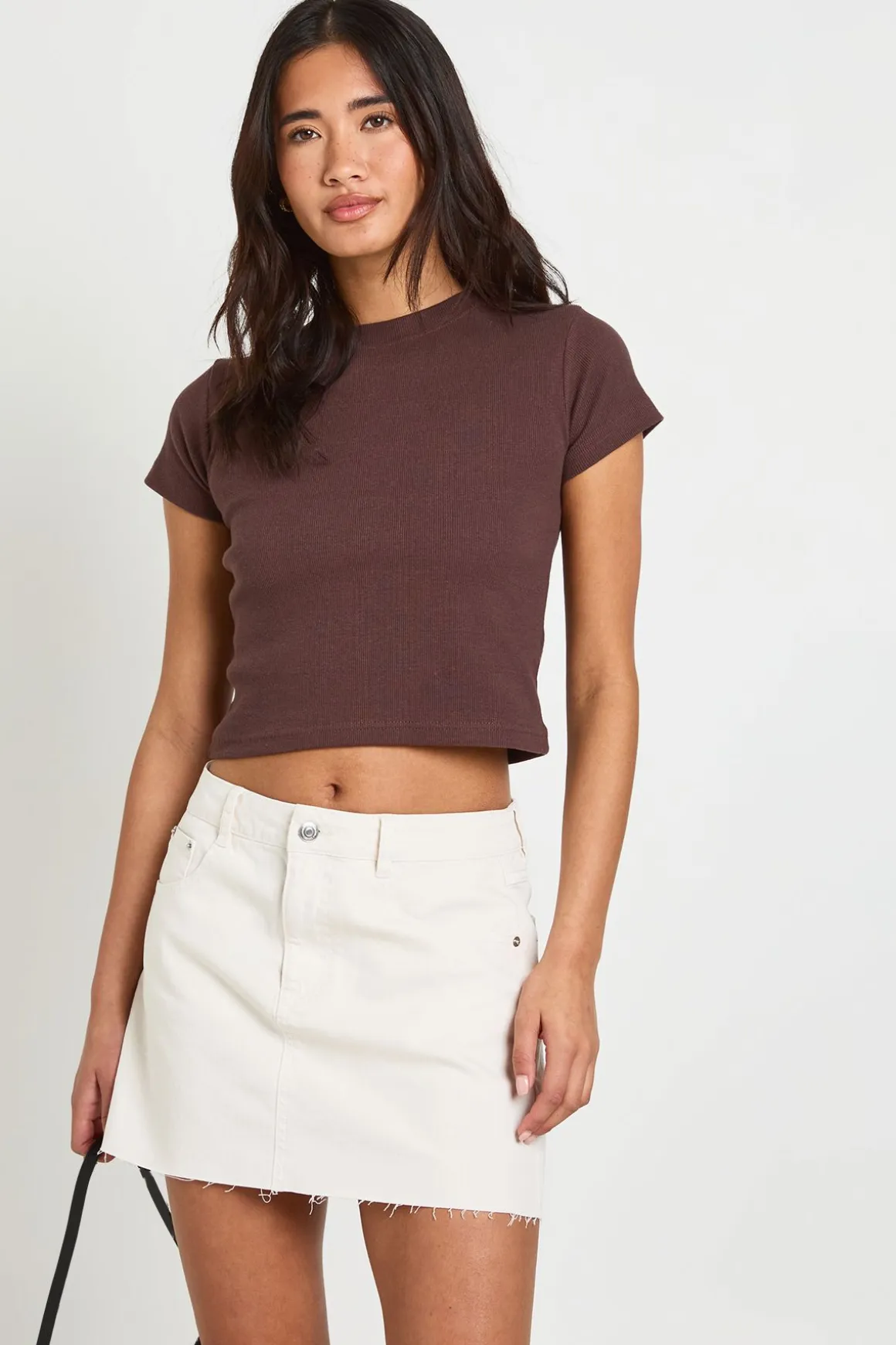 Mini jupe en denim Petite