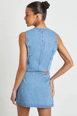 boohoo Mini-jupe En Jean<Femme Jupes|Denim