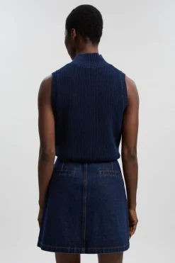 Mini-jupe En Jean À Boutonnage Devant