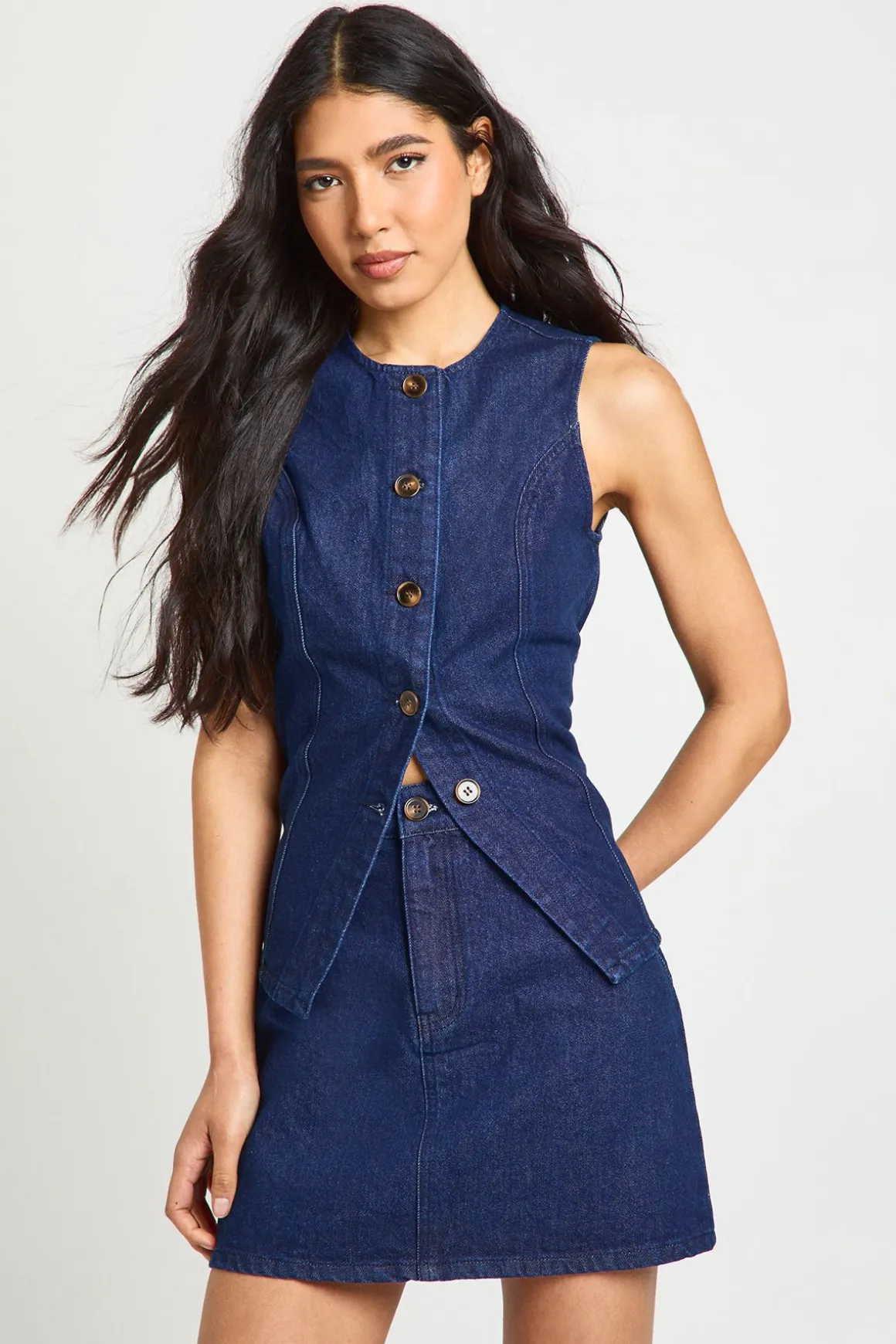 Mini-jupe En Jean Pour Femmes Grandes