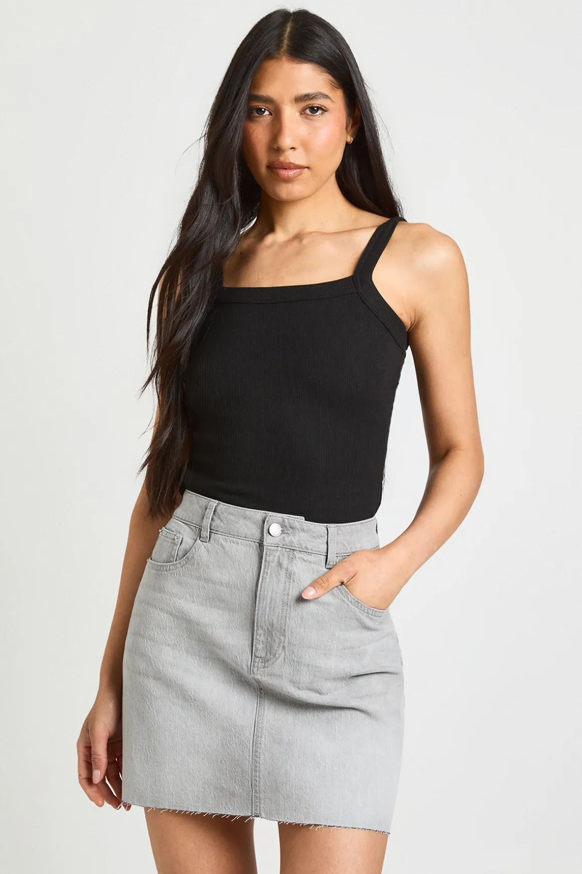 Mini-jupe En Jean Pour Grandes Tailles