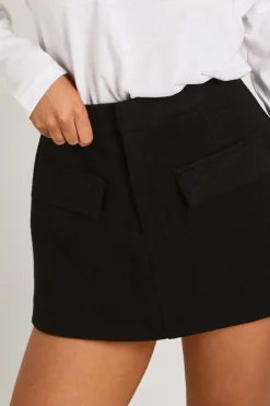 Mini-jupe en laine