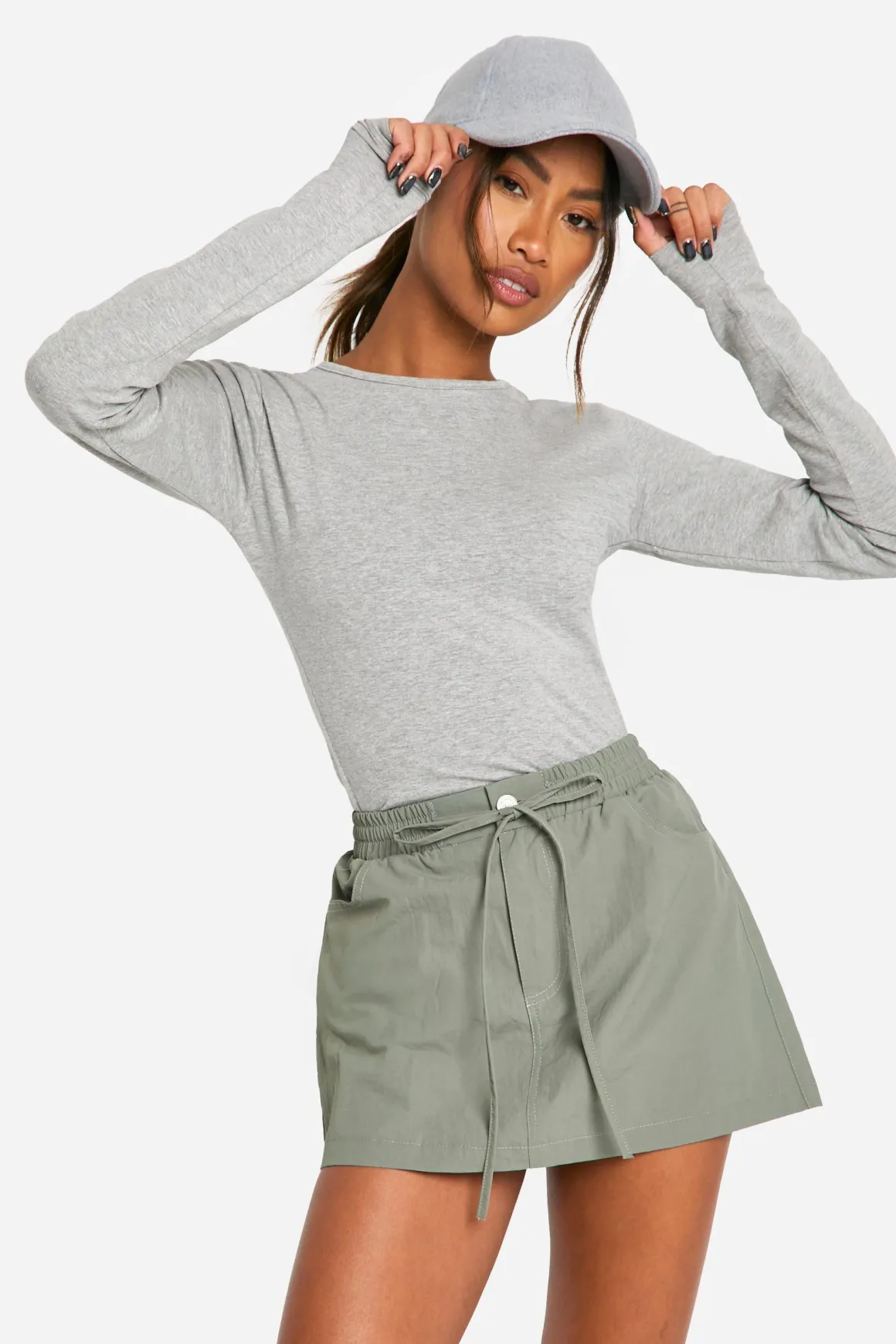 Mini-jupe en nylon