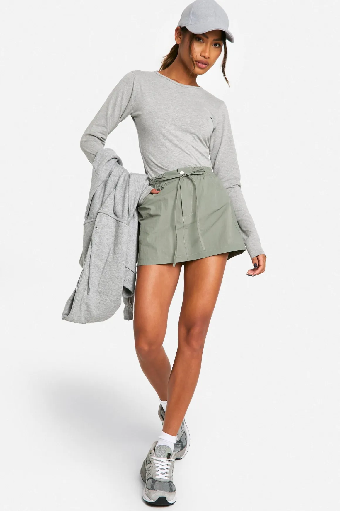 Mini-jupe en nylon