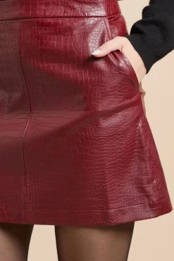 Dorothy Perkins Mini-jupe en synthétique Effet Croco<Femme Jupes|Jupes