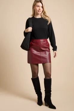 Dorothy Perkins Mini-jupe en synthétique Effet Croco<Femme Jupes|Jupes