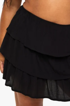 boohoo Mini-jupe en étamine à volants en étages Plus<Femme Jupes|Jupes
