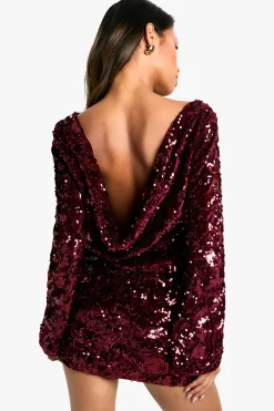 boohoo Mini-jupe en Velours à Paillettes<Femme Jupes|Jupes