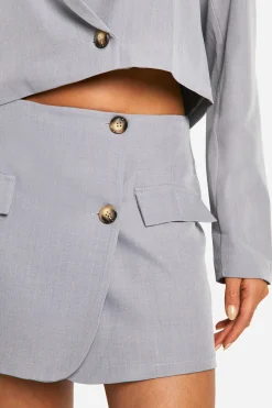 boohoo Mini-jupe à fente<Femme Tailleurs|Jupes