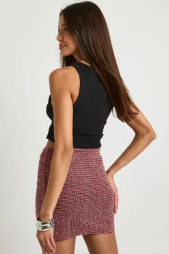 boohoo Mini-jupe Glitter Dogtooth<Femme Jupes|Jupes