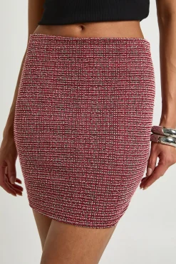 boohoo Mini-jupe Glitter Dogtooth<Femme Jupes|Jupes