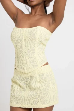 Mini Jupe Micro En Dentelle Transparente