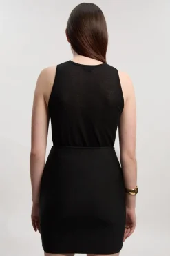 KarenMillen Mini-Jupe Militaire Bandage à Finitions Synthétique<Femme Jupes|Jupes