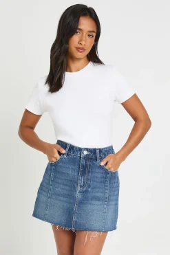 Mini-jupe Petite Avec Détails De Coutures