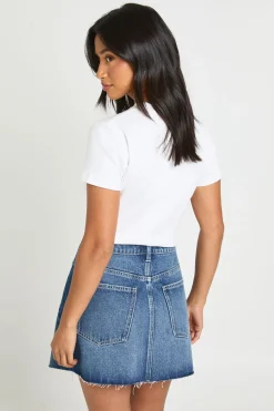 Mini-jupe Petite Avec Détails De Coutures