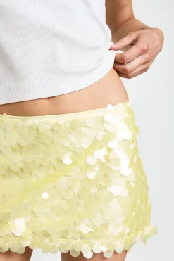 boohoo Mini-jupe Petite À Sequins Mats Mixtes<Femme Jupes|Jupes