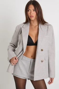 Mini-jupe-short effet laine
