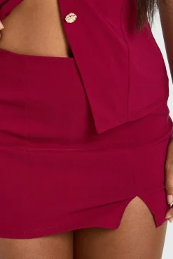 Mini Jupe-Short à Fente Devant