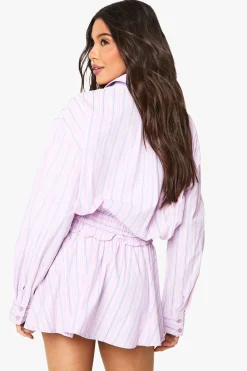 boohoo Mini-jupe skater à volants et surpiqûres<Femme Jupes|Jupes