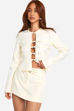 boohoo Mini-jupe à triple micro ceinture<Femme Jupes|Jupes