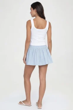 boohoo Mini Jupe Évasée À Rayures Hautes<Femme Jupes|Jupes