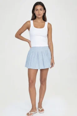 boohoo Mini Jupe Évasée À Rayures Hautes<Femme Jupes|Jupes