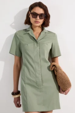 KarenMillen Mini robe chemise structurée douce sur mesure<Femme Tailleurs|Robes