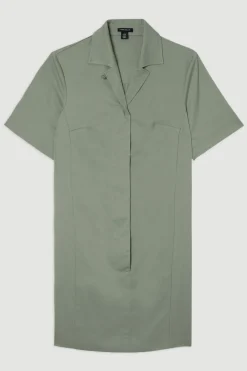 KarenMillen Mini robe chemise structurée douce sur mesure<Femme Tailleurs|Robes