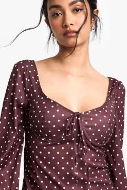 Mini Robe de la Laitière à Pois