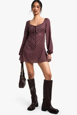 Mini Robe de la Laitière à Pois