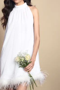 Coast Mini Robe De Poule À Sequins Avec Ourlet En Plumes<Femme Toutes Les Robes|Robes