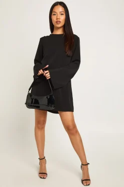 Mini robe à dos ouvert avec détail de petit nœud