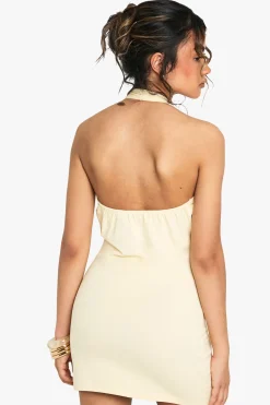 Mini robe à encolure halter