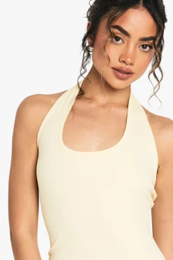 Mini robe à encolure halter