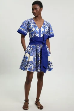 Mini Robe En Popeline De Coton À Imprimé Carreaux Petite