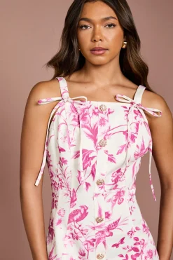 Coast Mini-robe En Sergé De Coton Imprimé<Femme Robes|Toutes Les Robes