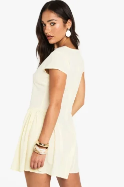 Mini-robe à jupe texturée et volumineuse pour les petites