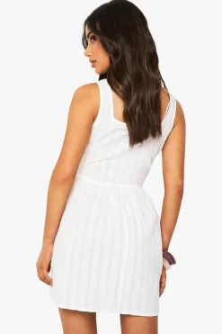 Mini Robe À Rayures En Seersucker Petite