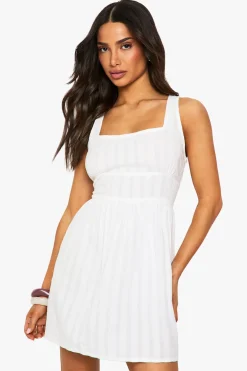 Mini Robe À Rayures En Seersucker Petite