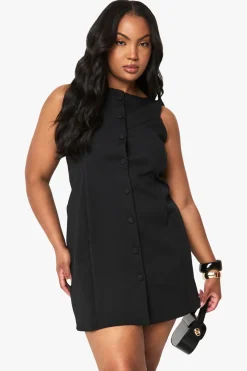 Mini robe structurée boutonnée Plus