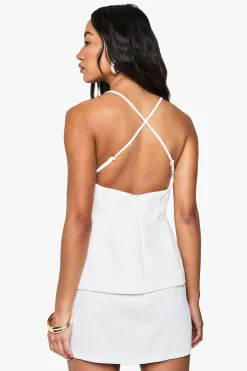 boohoo Mini robe sur mesure à encolure en V et à bretelles<Femme Robes|Toutes Les Robes