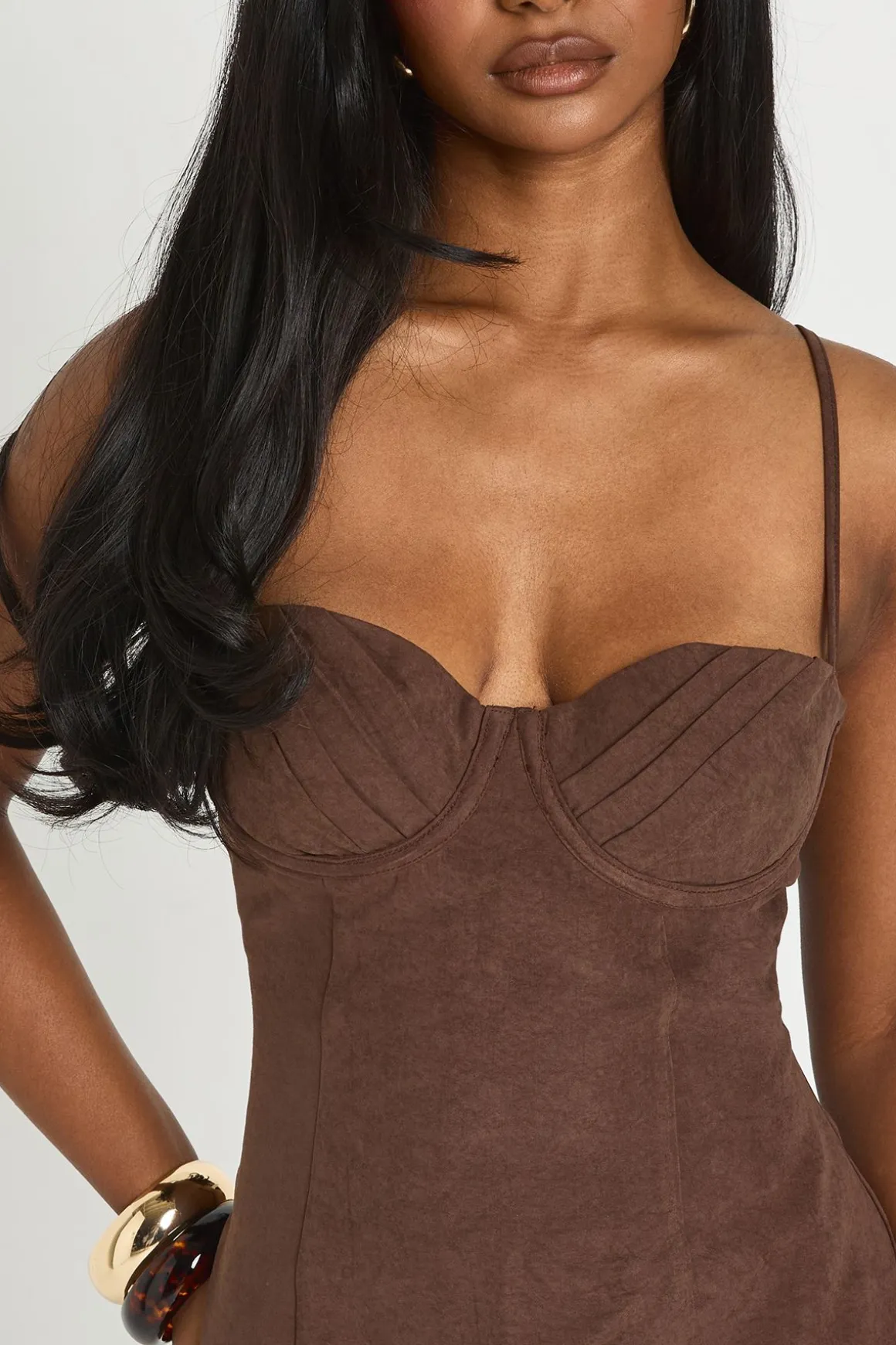Mini Robe Tissée À Texture Douce Avec Détails À Bonnets